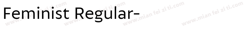Feminist Regular字体转换